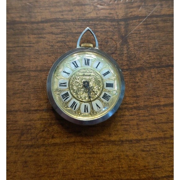 Vintage Marot Pendant Watch Gold & Silver Tone As Is Not Working Women main image 9